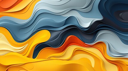 Fototapeta premium Abstract Dynamic Motion Background in Yellow and Gray