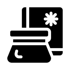 Ice Pack for Swelling & Recovery glyph icon