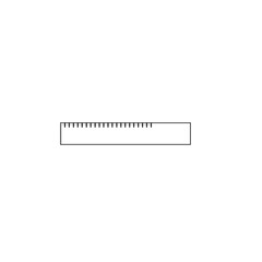 outline icon with ruler shape