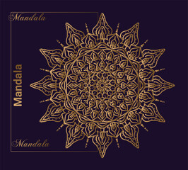 Modern mandala design template