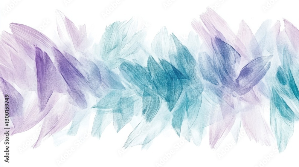 Aufkleber soft pencil strokes create a gentle background with pastel hues and fluid brushwork, inviting a sens