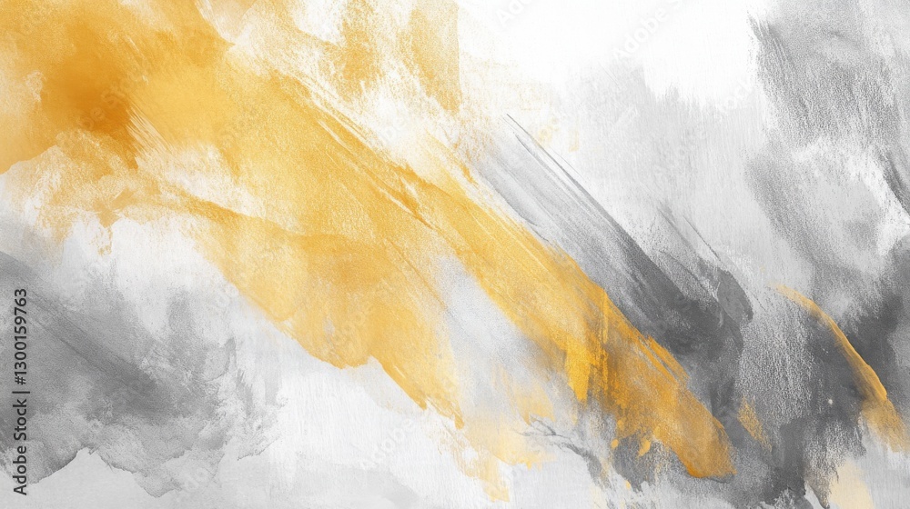 Poster organic gradient of soft pencil strokes showcasing a dynamic blend of gold and gray hues on a textur