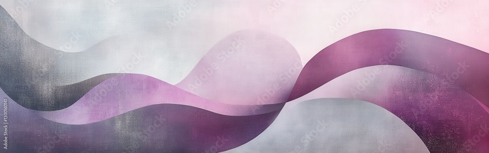 Poster Organic flowing shapes with soft gradients create a calming and modern aesthetic in an abstract design