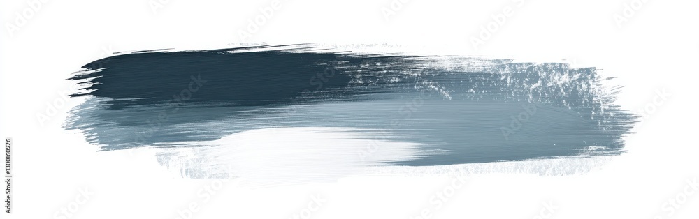 Aufkleber Elegant pencil strokes create a calming wash of color transitioning from deep blue to soft gray on a blank canvas