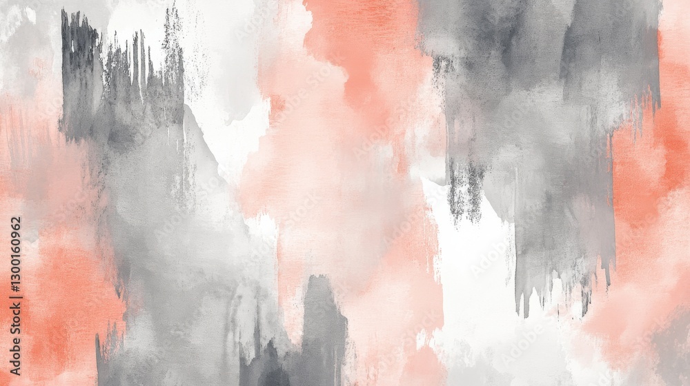 Poster elegant abstract pencil strokes create a soft wash of colors with torn edges in contemporary art sty