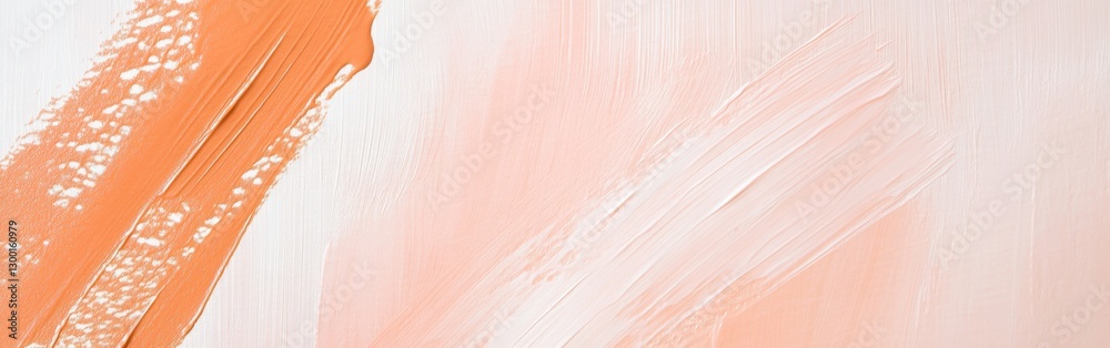 Aufkleber elegant pastel peach strokes create a soothing atmosphere in modern art display