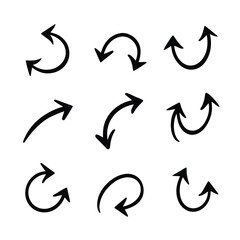 set of vector arrows