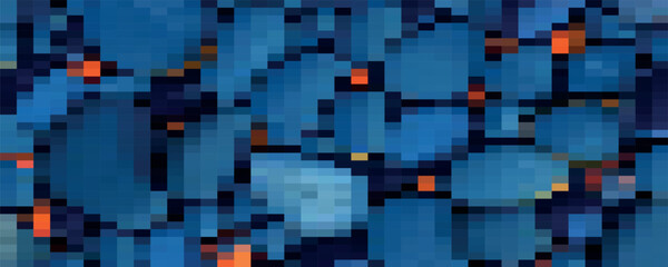 Fototapeta premium Sci-Fi Color Palette Glitch Illustration