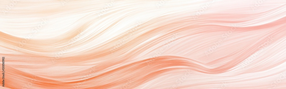 Aufkleber Abstract pencil strokes in muted peach colors create a soft, flowing texture that evokes a sense of calm and tranquility