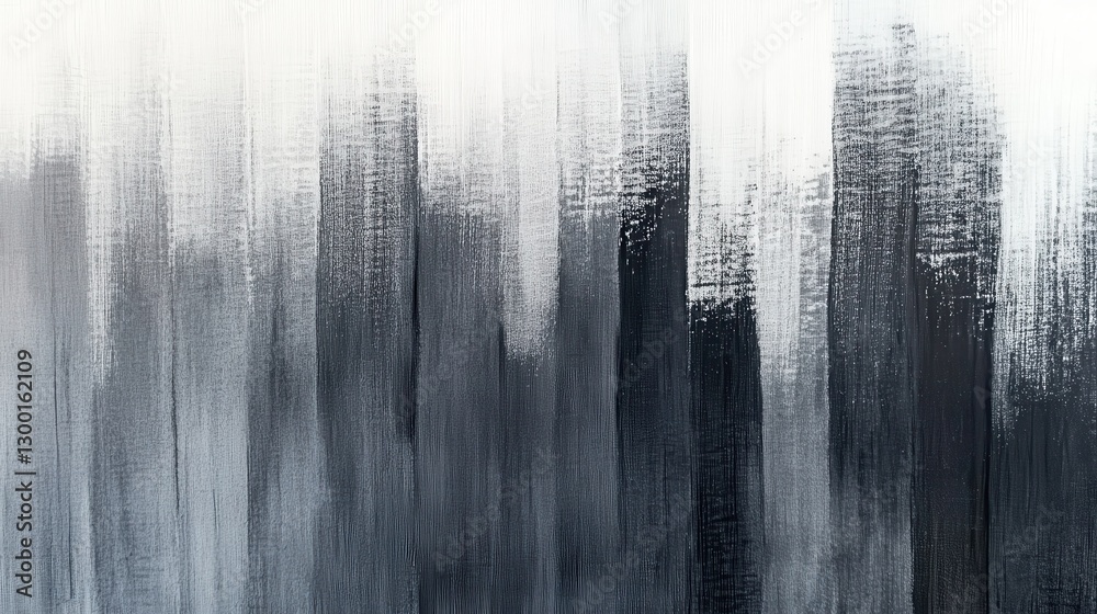 Fototapete Abstract pencil strokes create a gradient in shades of gray evoking depth and texture in a minimalistic design