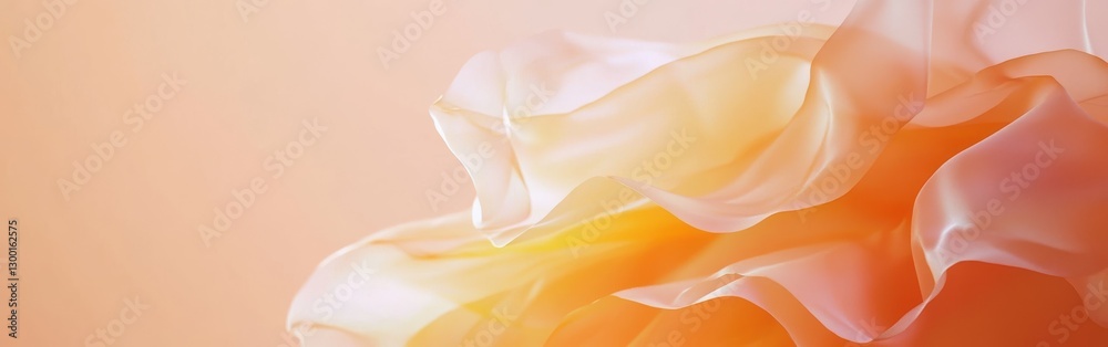 Poster Amber abstract background showcasing subtle waves and depth in a warm, single-tone hue