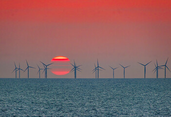 Sonnenuntergang im Meer