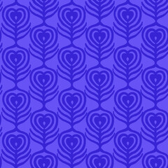 vector seamless pattern with flowers