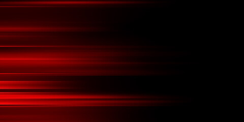  Striking red light streak on a deep dark background vividly symbolizes the concept of fast...