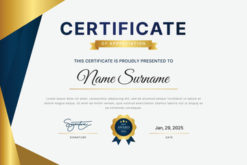 Elegant Certificate Template Design