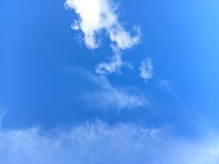 the view from under the clouds is beautiful