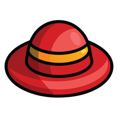 colorful hat vector image on white background 