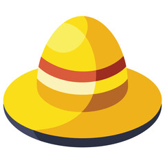 colorful hat vector image on white background 