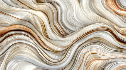 Fototapeta premium Abstract swirling beige and brown marble texture background for design