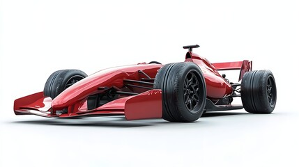Sleek and Powerful Formula One Racing Sports Car in Dynamic Motion