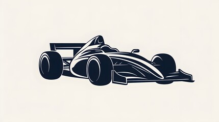 Obraz premium Sleek and Powerful Formula Race Car Speeding on the Track for Championship Victory
