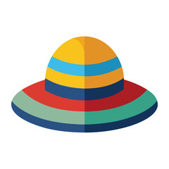 colorful hat vector image on white background 