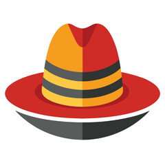 colorful hat vector image on white background 