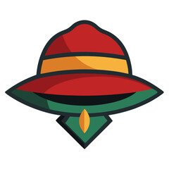 colorful hat vector image on white background 