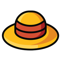 colorful hat vector image on white background 