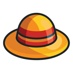 colorful hat vector image on white background 