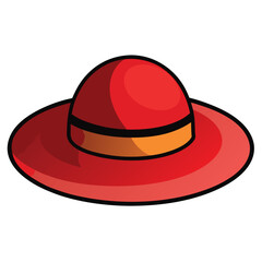 colorful hat vector image on white background 