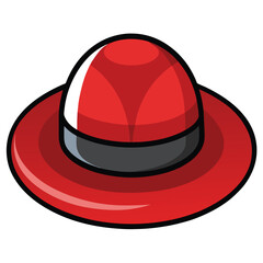 colorful hat vector image on white background 