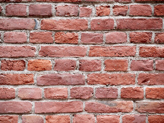 Obraz premium Old vintage brick wall. Red brickwork