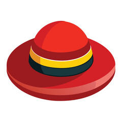 colorful hat vector image on white background 