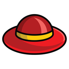 colorful hat vector image on white background 
