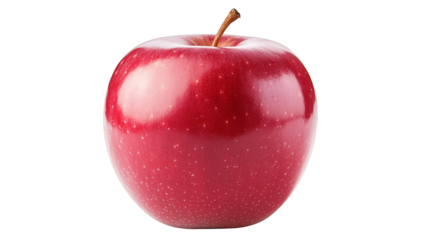 Fresh green apple on vibrant green background, a symbol of health and freshness green