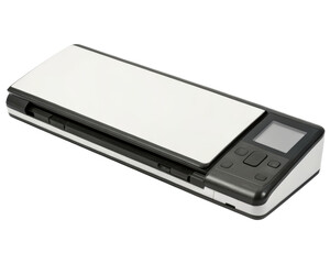 Portable document scanner on a transparent background