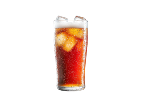 Refreshing glass of ice cold beer on a table, perfect drink for celebrating the day