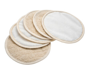 Reusable Cotton Rounds for Makeup Removal on a transparent background