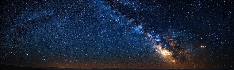 Fototapeta premium Starry night sky with a few stars
