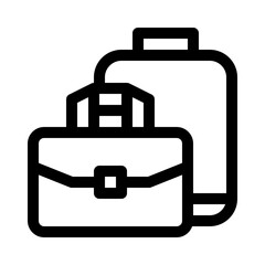 Fototapeta premium Luggage & Suitcase line icon