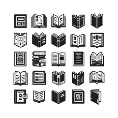 Set of book icons design1