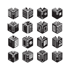 Set of book icons design