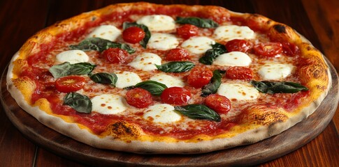 Straight from the oven: a delectable Margherita pizza
