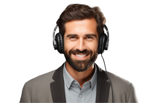  Gamer with Headset – Focused Player in Action