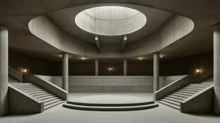 underground concrete hall