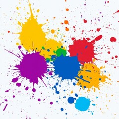 Antique Metal Canvas: Aged Paint Splashes Artwork