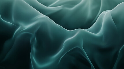 Obraz premium elegant green silk fabric background with smooth folds, perfect for luxury branding, fashion design, and textile presentations