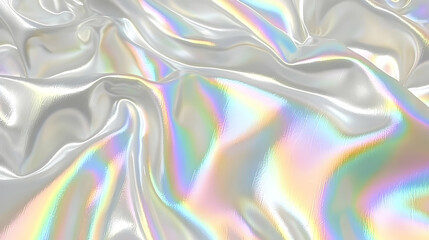 Iridescent fabric, flowing folds, studio backdrop, abstract design, website texture