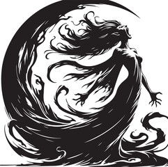 Banshee wraith vector illustration